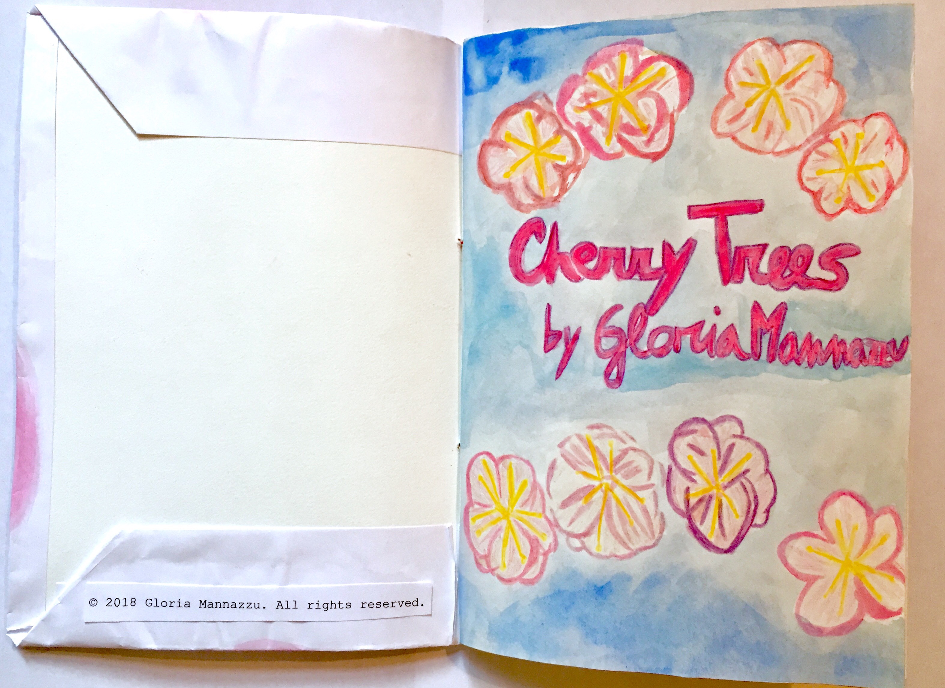 "Cherry Trees" (2018) - Chapbook - Gloria Mannazzu - 2/15